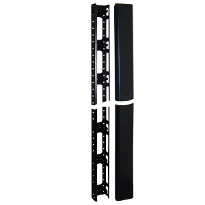 Vertical cable manager for Business cabinets, metal, 2 pcs., black